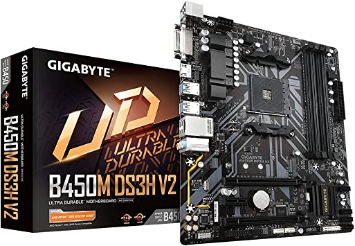 Gigabyte B450M DS3H V2 AMD AM4 Socket B450 Motherboard