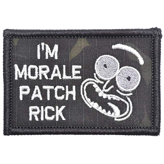 I'm Morale Patch Rick - 2x3 Morale Patch - Multiple Colors (Multicam Black)