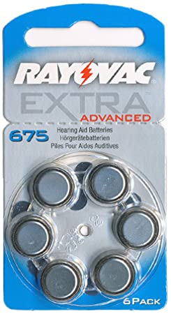 Rayovac Acoustic Special HA675, PR44, 4600 hearing aid battery