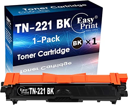 (1-Pack) Compatible Black TN-221 TN-221BK Toner Cartridge TN221 TN221BK Used for Brother HL-3140CW 3150CDW 3170CDW MFC-9130CW 9140CDN 9332CDW DCP-9020CDW Printer, by EasyPrint