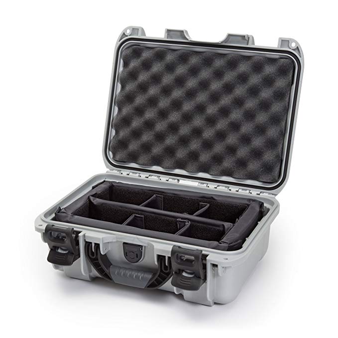 Nanuk 915 Waterproof Hard Case with Padded Dividers - Silver