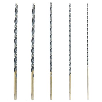 Neiko Pro 10260B Heavy-Duty 12" HSS M2 Steel Drill Bit Set (5 Piece)