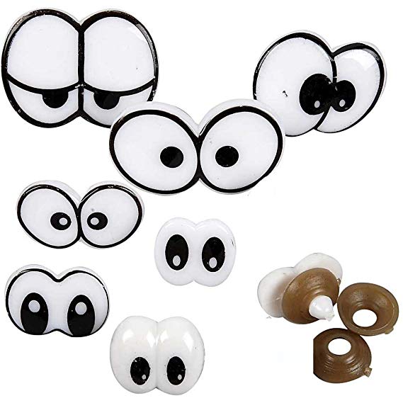 70 Pairs Funny Lovely Cartoon Safety Eyes Cute for Teddy Bear Doll Animal Puppet Craft