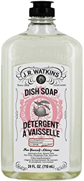 J.R. Watkins 24 oz Dish Soap Grapefruit, 24 Ounce, White