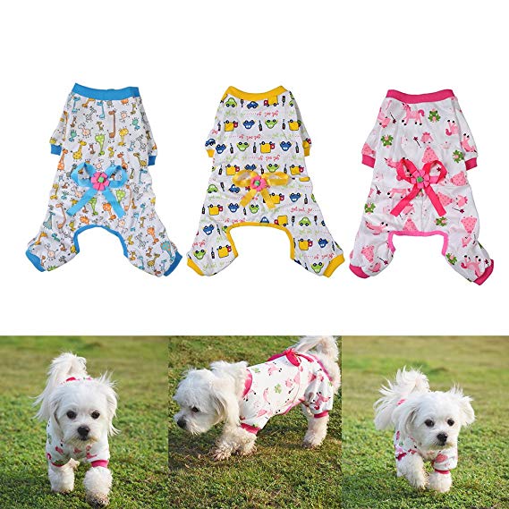 Widen Pet Dog Clothes Pajamas Coat Jumpsuit,3color 4 Sizes