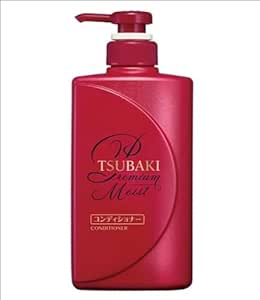 TSUBAKI Premium Moist Conditioner 490ml - Daily repair damaged hair from the core. Restore moisture and shine down to the tips.