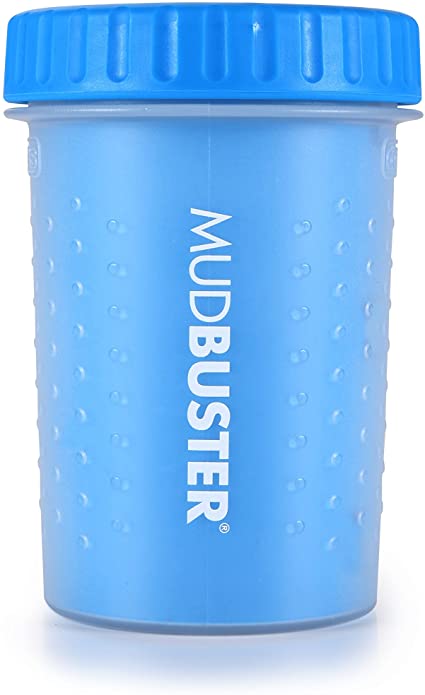 Dexas MudBuster Portable Dog Paw Washer/ Paw Cleaner, Medium, Pro Blue