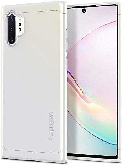 Spigen Thin Fit Classic Designed for Samsung Galaxy Note 10 Plus Case/Galaxy Note 10 Plus 5G Case (2019) - Glow White