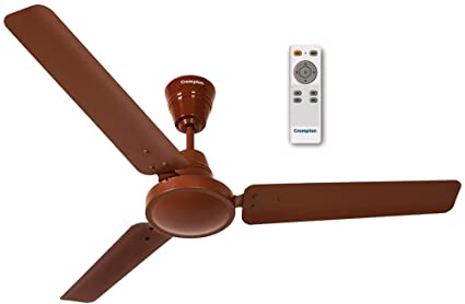 Crompton Energion HS 48-inch Energy Efficient 5 Star Rated High Speed BLDC Ceiling Fan with Remote (Brown)