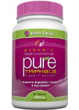 1 PURE Triphala Organic Extract Traditional Ayurvedic Purifier 1000mg 90 tablets - Supports Digestion Colon and Eye Health Detox Cleansing and Weight Loss GMO-free Solvent-free High Potency Extract Works well with Pure Garcinia Cambogia Pure Raspberry Ketones and Pure Green Coffee Extract