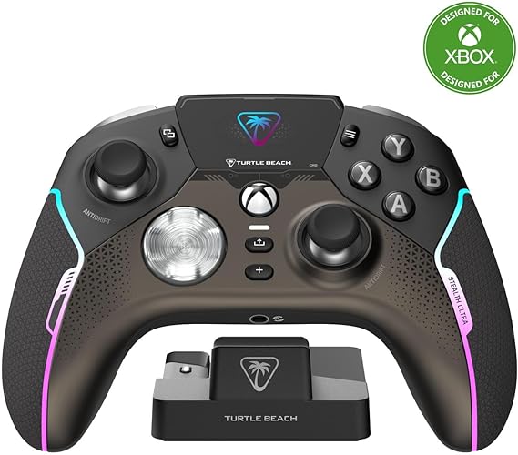 Turtle Beach Stealth Ultra Wireless High Performance Gaming Controller with Rapid Charge Dock, Adjustable Triggers and Command Display for Xbox Series X|S, Xbox One & PC [Officially Licensed for Xbox]