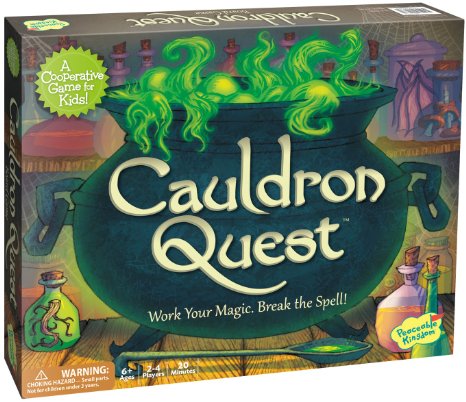 Peaceable Kingdom Cauldron Quest Cooperative Game for Kids