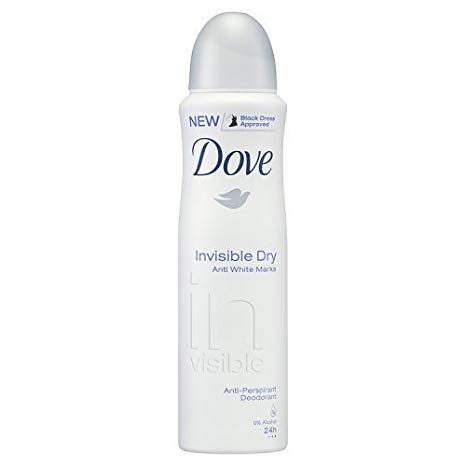 Dove Invisible Dry Anti White Marks Antiperspirant Deodorant, 150 Ml / 5 Oz (Pack of 6)