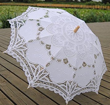 Tinksky® Lace Umbrella Parasol Romantic Wedding Umbrella Photograph