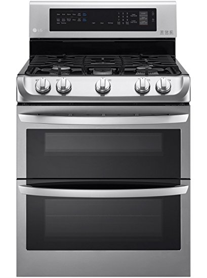 LG LDG4313ST 30" Stainless Steel Gas Double Oven Range - Convection