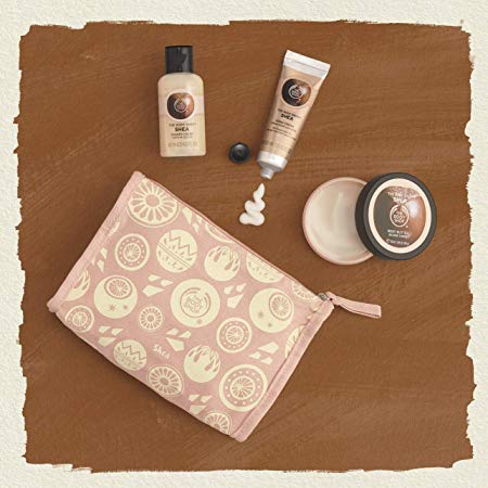 The Body Shop Shea Beauty Bag Gift Set, Includes Our Signature Shea Body Butter Enriched With Community Trade Shea Butter From Ghana, 3Piece