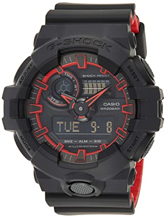 Casio G-Shock Analog-Digital Black Dial Men's Watch-GA-700SE-1A4DR (G763)