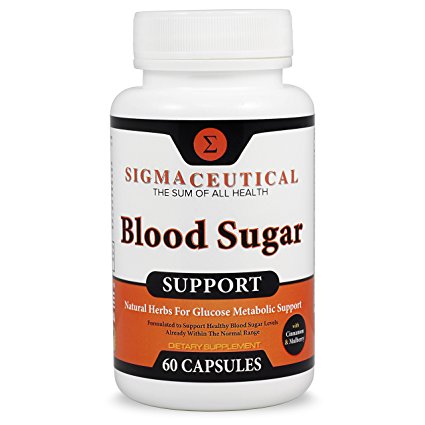 Premium Blood Sugar Support Supplement - Normal Blood Glucose Control & Natural Weight Loss - Vitamin and Herb Extract Formula w/ Guggul, Mulberry Extract, Vanadium & Gymnema Sylvestre - 60 Capsules