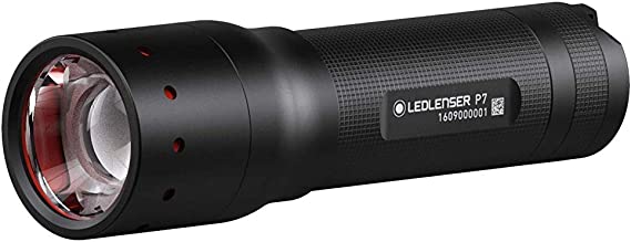 Ledlenser 501046 P7 Professional LED Torch, Black. Upgraded to 450 lumens, High Performance, Compact, Powerful, 1.5 V, 13 x 3.7 x 13 cm