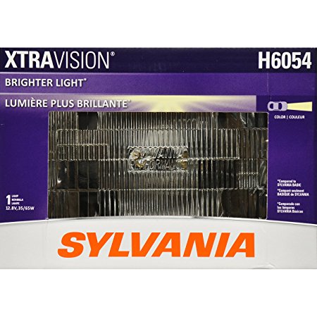 SYLVANIA H6054 XtraVision Halogen Sealed Beam Headlight 142x200, (Contains 1 Bulb)