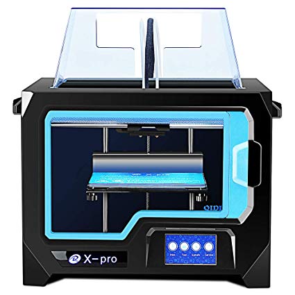 QIDI TECHNOLOGY 3D Printer Newest Model: X-Pro,WiFi Function,Breakpoint Printing,Dual Extruder,High Precision Printing