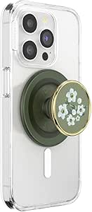 PopSockets Phone Grip Compatible with MagSafe, Phone Holder, Wireless Charging Compatible - Floral Relief