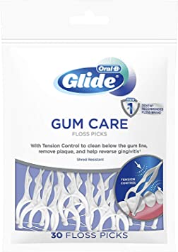 Oral-B Glide Gum Care Floss Picks, 30 each (Value Pack of 4)