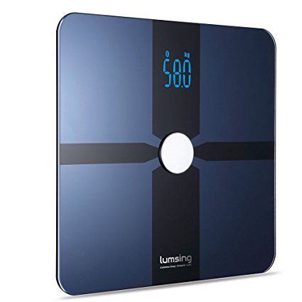 Lumsing Body Fat Weight Scale Digital Bluetooth 4.0 Scale Bathroom with Fitness APP (Blue)