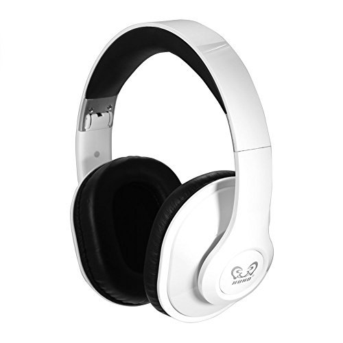 HAMSWANreg HUHD Foldable Wireless Bluetooth 40 Bass Stereo Headset with Built-in Microphone and NFC Tap for Mobile Phones Tablets White