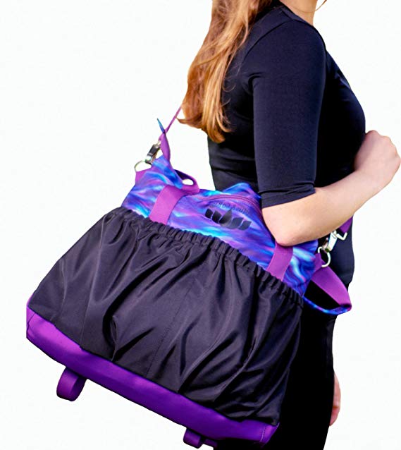 GRS Products Small Yoga Bags, Yoga Mat Bag or Yoga Tote Bag has Many Pockets with Inside Padded Tablet Compartment