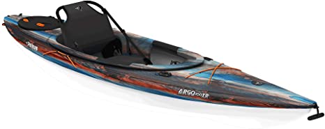 Recreational Sit-In Kayak - ARGO 100XR Cosmos - White - Tin Grey -10-Foot Lightweight one Person Kayak - MDP10P100-00