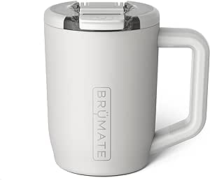 BrüMate Müv - 15oz 100% Leak Proof Insulated Coffee Mug with Handle & Lid - Stainless Steel Coffee Travel Mug - Double Walled Coffee Cup (Dune)