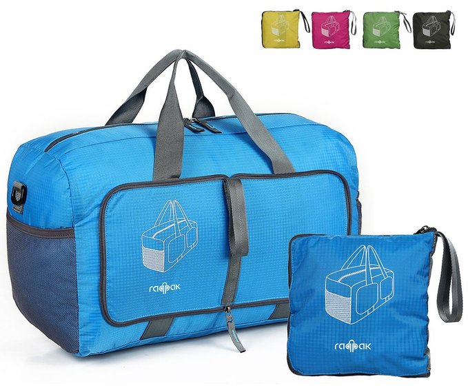 Raqpak Travel Duffel Bag Foldable for Gym or Luggage Multiple Colors