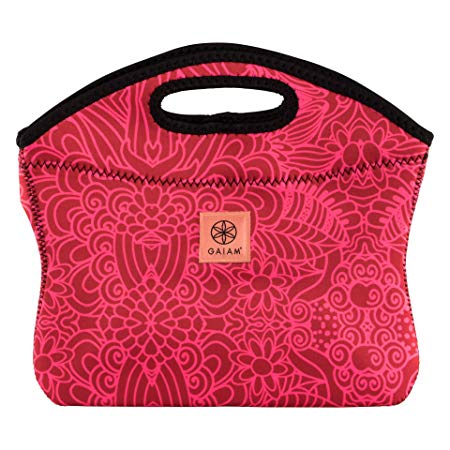 Allsop 31952 Gaiam Clutch Watermelon Abstract Lunch Bag, One Size
