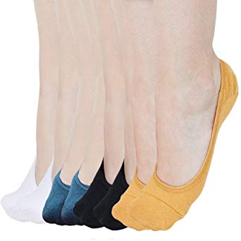 No Show Socks For Women Casual Low Cut Sock Liners With Non Slip Grips Women's Cotton Invisible Socks