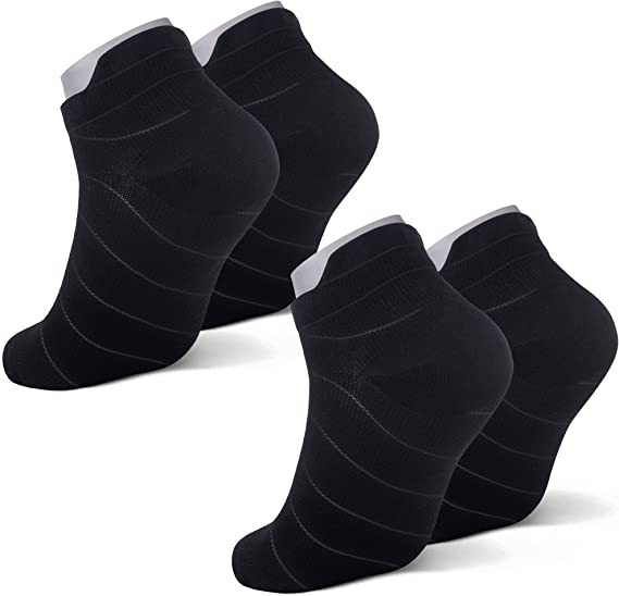 Athletic Compression Running Socks for Men & Women - Low Cut Sport Socks
