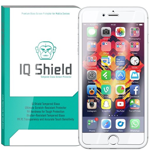 iPhone 7 Plus Screen Protector, IQ Shield Tempered Ballistic Glass Screen Protector for iPhone 7 Plus (iPhone 7 Pro,iPhone 6s Plus 5.5",iPhone 6 Plus) HD & Shatter-Proof Shield - w/