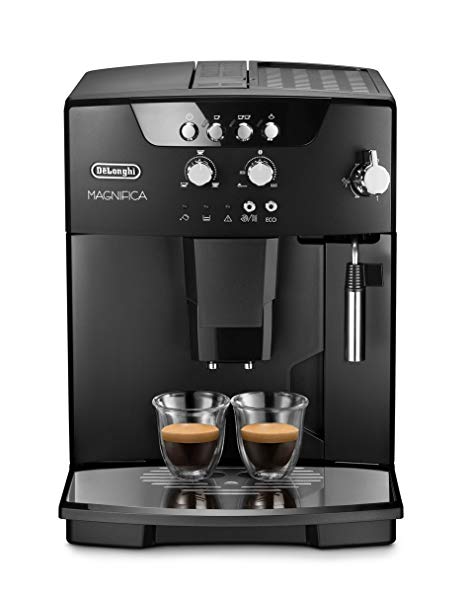 Delonghi ESAM04110B DeLonghi Magnifica Fully Automatic Espresso and Cappuccino Machine with Manual Cappuccino System, Black