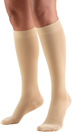 20-30 mmHg Compression Stockings for Men and Women, Knee High Length, Closed Toe