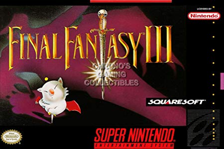 CGC Huge Poster -Final Fantasy III VI Super Nintendo SNES Box Art - FNE005 (16" X 24")