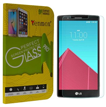 LG G4 Screen Protector, Venmox® LG G4 [0.3mm Ultra Thin 9H Hardness 2.5D Round Edge] Premium Tempered Ballistics Glass Screen Protector