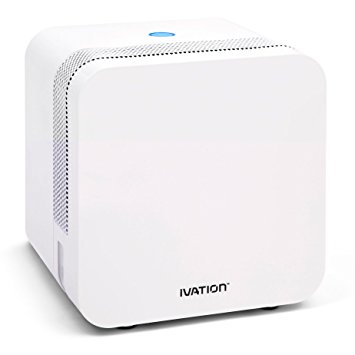 Ivation ERSDM18 Mini Dehumidifier w/Both Peltier & Exclusive ERS Technologies for Power Efficiency & Better Moisture Removal – Quietly Gathers Up to 12oz. of Water Per Day – Perfect for Smaller Room, Cupboard, Basement, Attic & Stored Boat, or RV