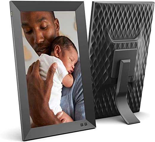 NIX 13.3 Inch USB Digital Picture Frame with Portrait or Landscape Stand, HD Resolution, Auto-Rotate, Remote Control - Mix Photos and Videos