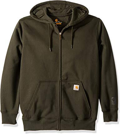 Carhartt Men's Rain Defender Paxton Heavyweight Hooded Zip Front Sweatshirt