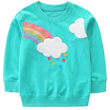 Bumeex Toddler Girl Sweatshirt Clothes Outfit,Cotton Crewneck Christmas Clothing