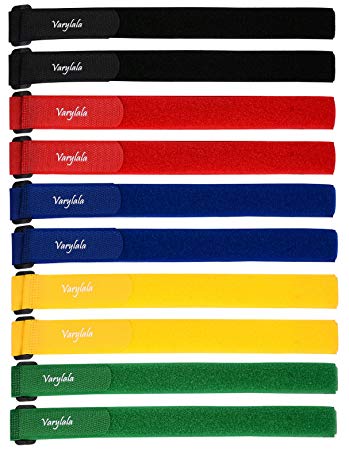 Varylala Hook and Loop Securing Straps Tie downs Fasteners Stabilizer Straps – Assorted Colors