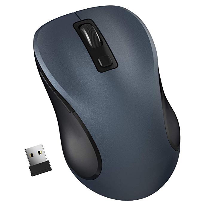 Wireless Mouse, TedGem 2.4G Mouse Computer Mouse Portable Laptop Mouse Optical USB Mouse Ergonomic Mouse with USB Receiver 6 Buttons 3-Level DPI Cordless Mouse for Windows MacOS PC Laptop