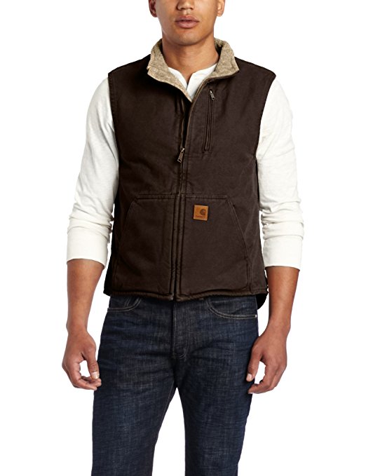 Carhartt Men's Sherpa Lined Sandstone Vest V33