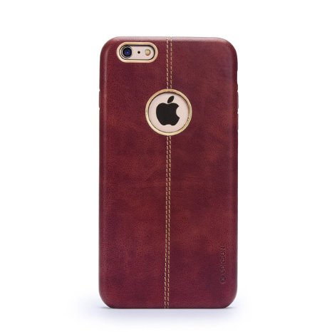 6s plus Case,iPhone 6 plus Case Slim Fit,High-grade Leather Soft Simple Cover Case for Apple iPhone 6 plus / 6S plus-brown
