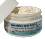 Pure-N-Organic Dead Sea Salts and Essential Oils Spreadable Body Scrub 8 oz